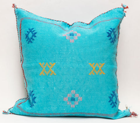 Moroccan Agave Cactus Silk Pillow