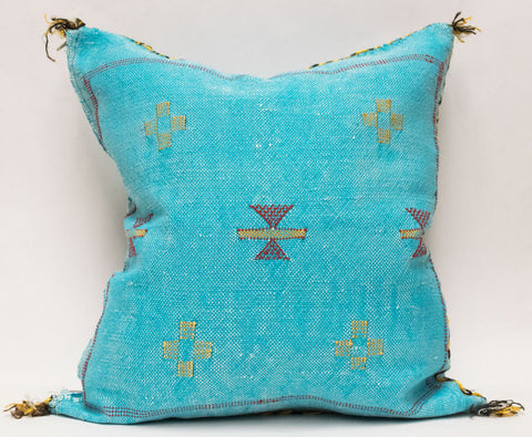 Moroccan Agave Cactus Silk Pillow