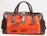 Moroccan Kilim Carpet Weekender Duffel Bag | Worldwide Textiles