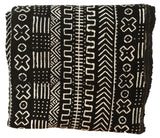 Mali Mudcloth Tribal Throw Blanket | Worldwide Textiles