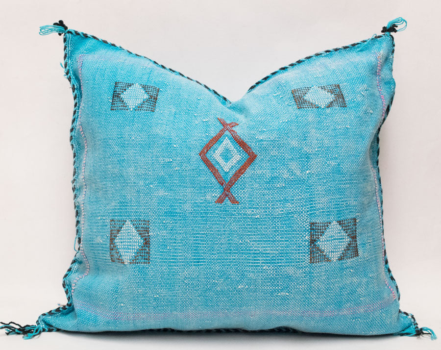 Moroccan Agave Cactus Silk Pillow
