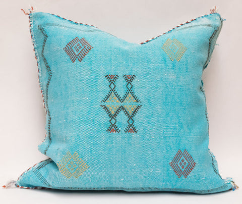 Moroccan Agave Cactus Silk Pillow