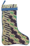 Vintage Kantha Holiday Christmas Stocking | Worldwide Textiles