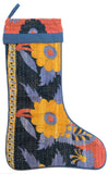 Vintage Kantha Holiday Christmas Stocking | Worldwide Textiles