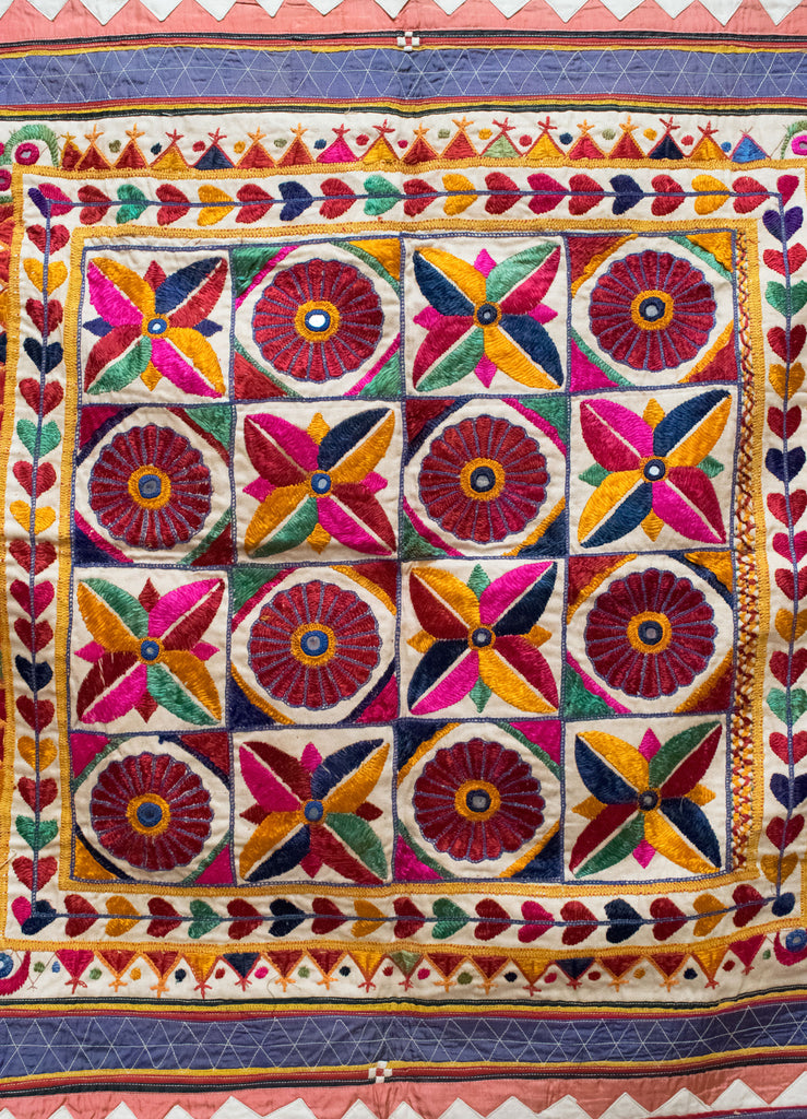 Vintage Indian Wall Hanging | Worldwide Textiles