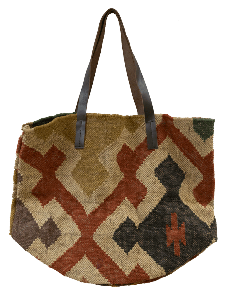 Jute Dhurrie Tote Bag
