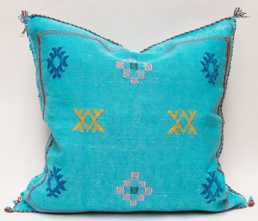 Moroccan Agave Cactus Silk Pillow