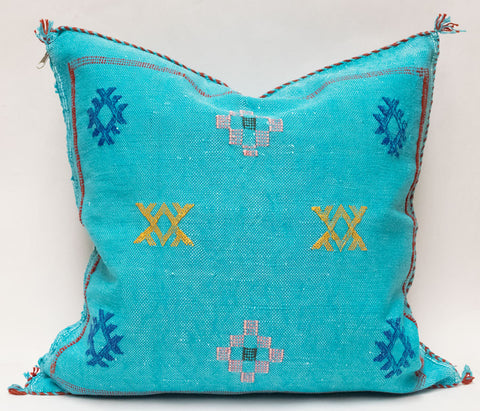 Moroccan Agave Cactus Silk Pillow