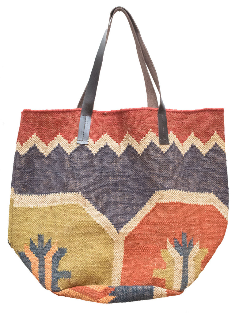 Kilim Carpet Tote Bag | Worldwide Textiles