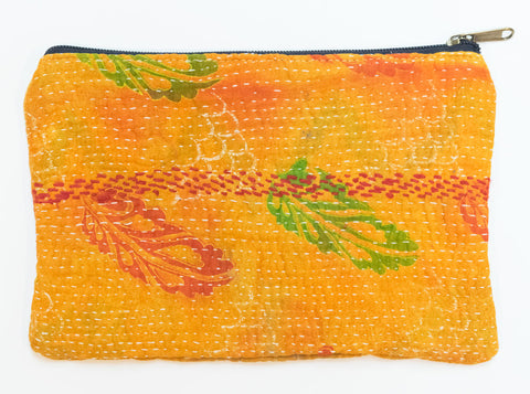 Indian Kantha Pouch | Worldwide Textiles