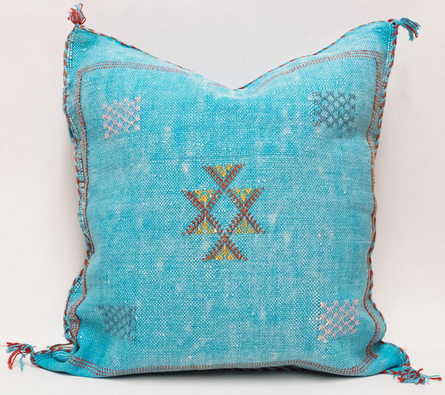 Moroccan Agave Cactus Silk Pillow