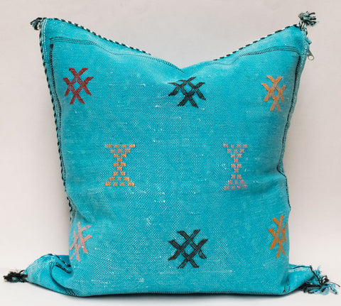 Moroccan Agave Cactus Silk Pillow