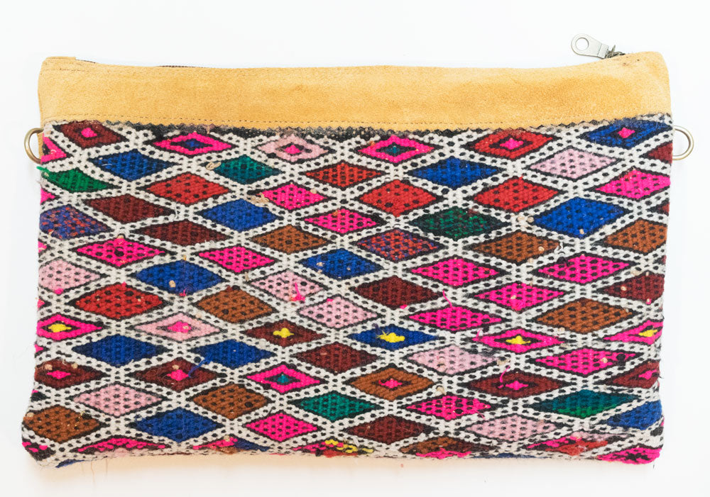 Moroccan Kilim Cross Body Satchel Bag | Worldwide Textiles