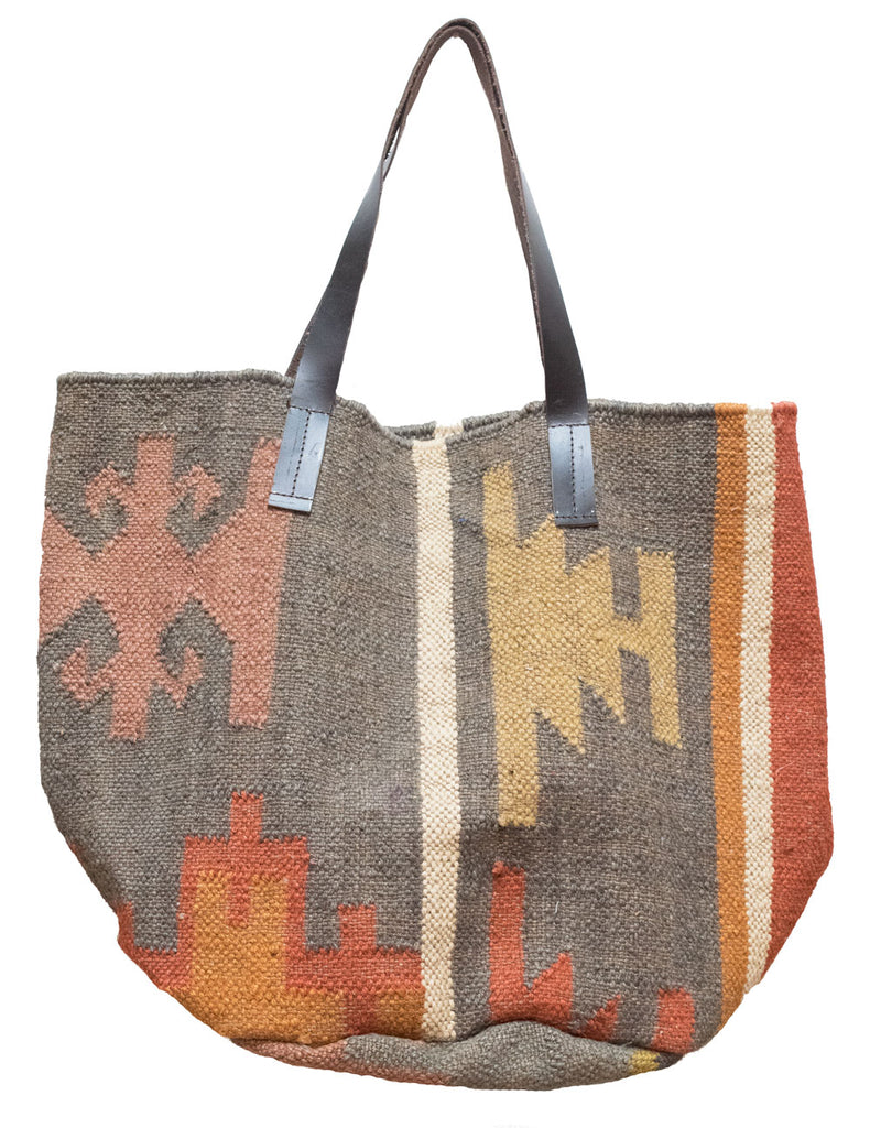 Kilim Carpet Tote Bag | Worldwide Textiles