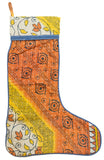 Vintage Kantha Holiday Christmas Stocking | Worldwide Textiles