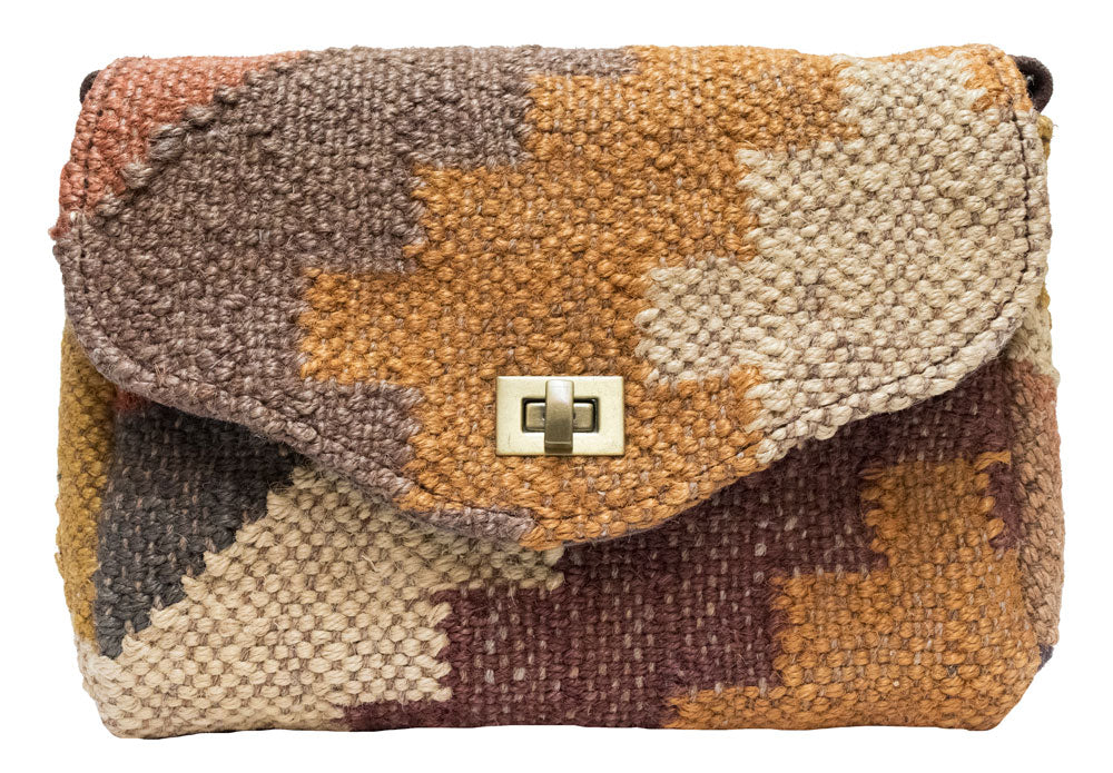 Kilim Carpet Side Satchel | Worldwide Textiles