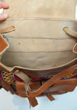 Moroccan Kilim Leather Backpack | Worldwide Textiles