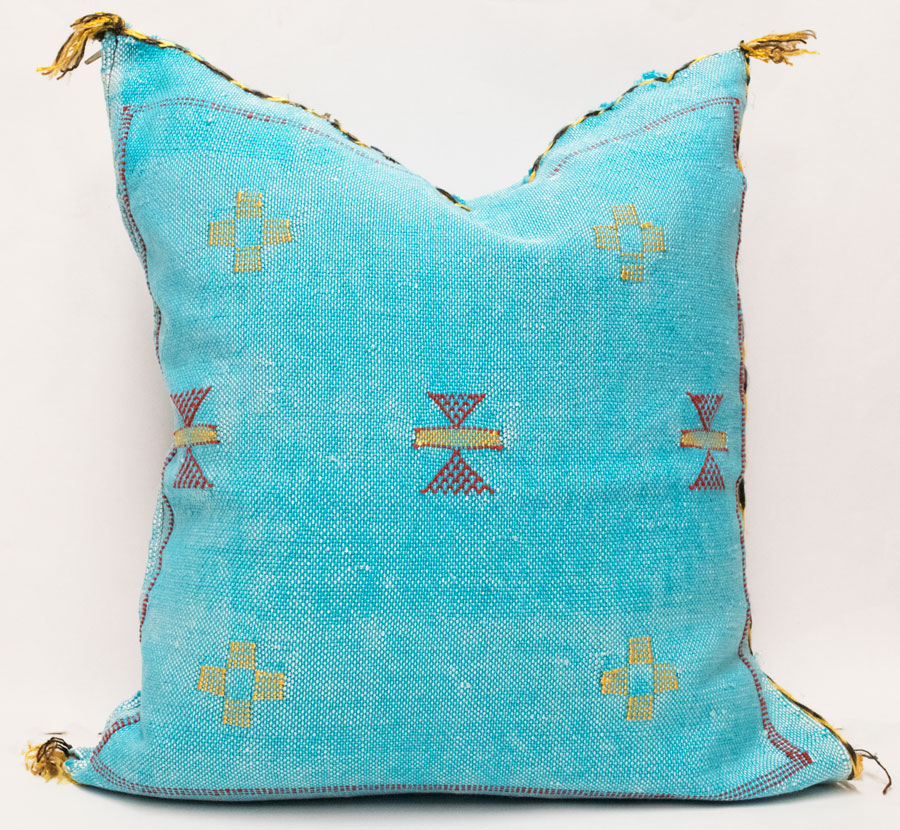Moroccan Agave Cactus Silk Pillow