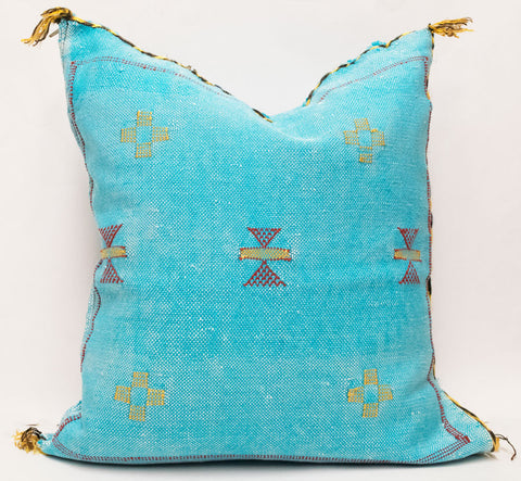 Moroccan Agave Cactus Silk Pillow