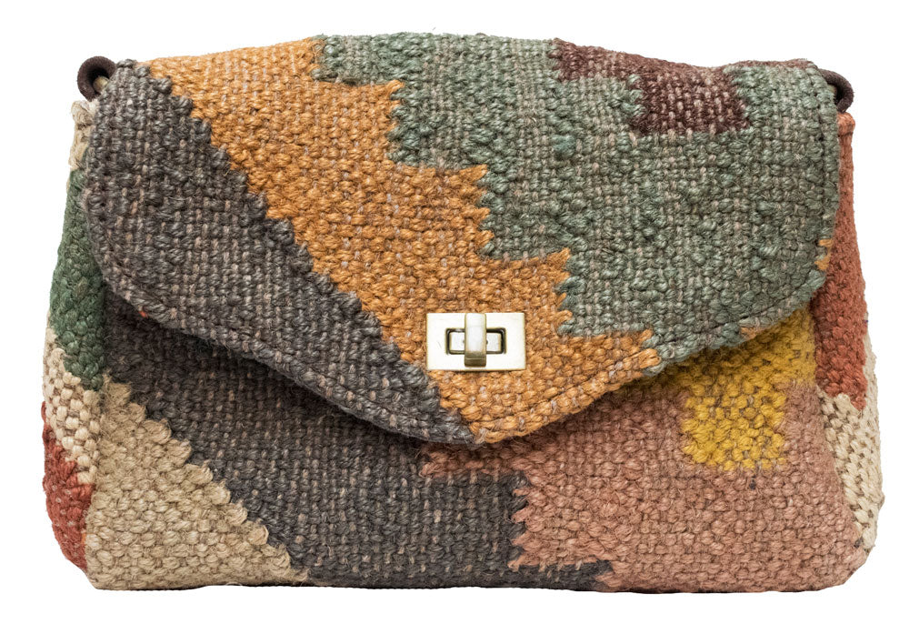 Kilim Carpet Side Satchel | Worldwide Textiles