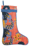 Vintage Kantha Holiday Christmas Stocking | Worldwide Textiles