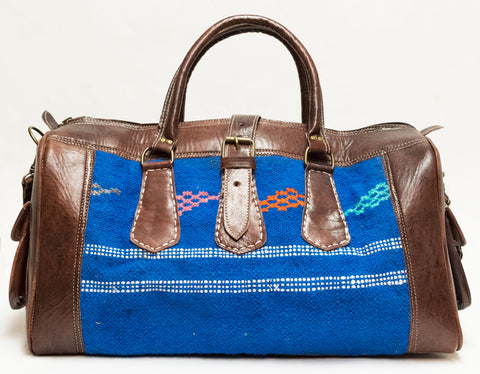 Moroccan Kilim Carpet Weekender Duffel Bag | Worldwide Textiles