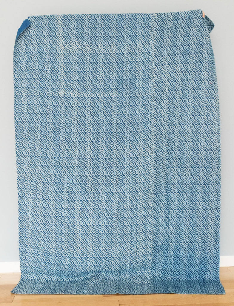 Indian Blockprint Kantha Quilt | Worldwide Textiles