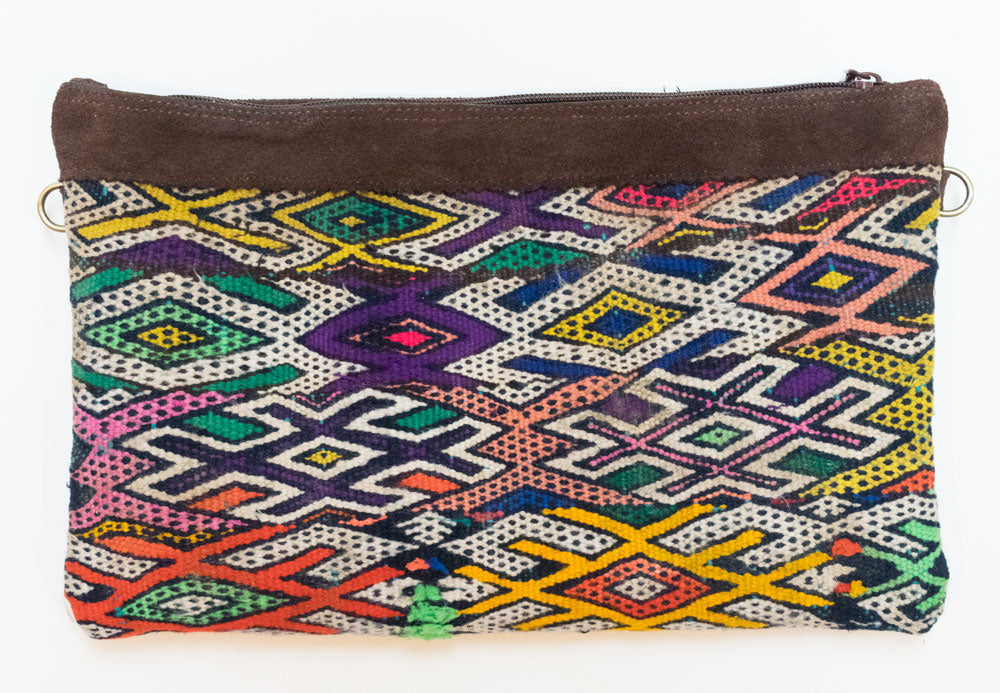 Moroccan Kilim Cross Body Satchel Bag | Worldwide Textiles