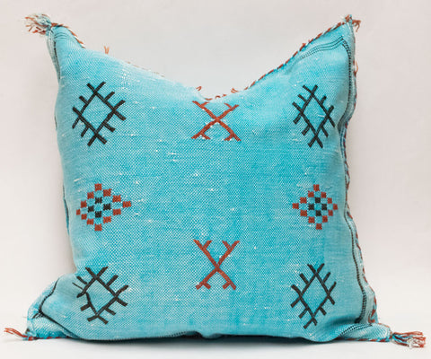 Moroccan Agave Cactus Silk Pillow