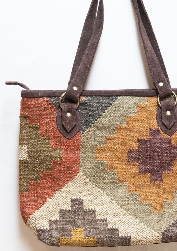 Large Kilim Carpet Bag | Worldwide Textiles