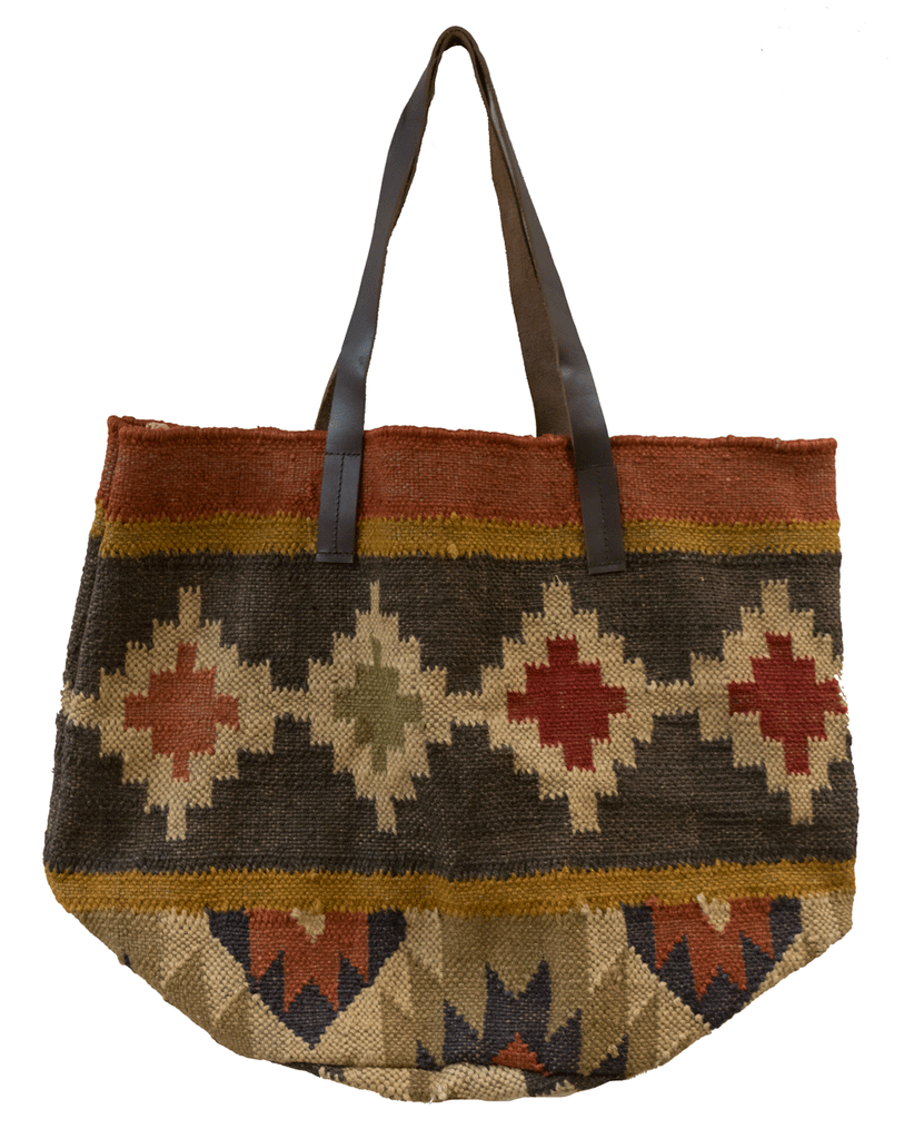Jute Dhurrie Tote Bag