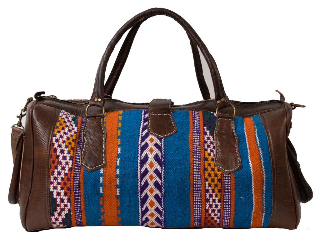 Moroccan Kilim Weekender Duffel Bag