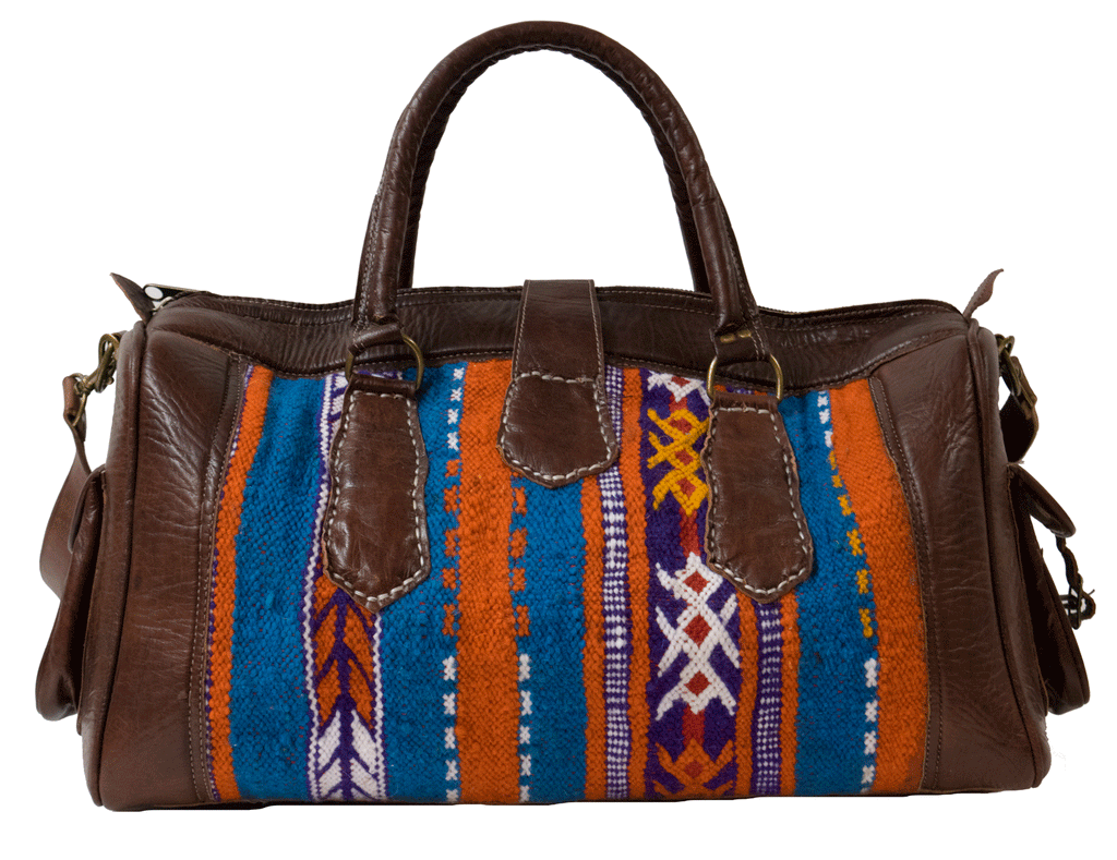 Moroccan Kilim Weekender Duffel Bag