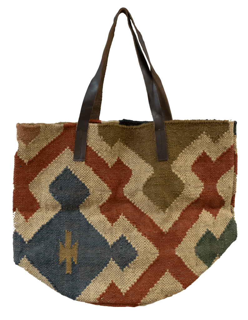 Jute Dhurrie Tote Bag