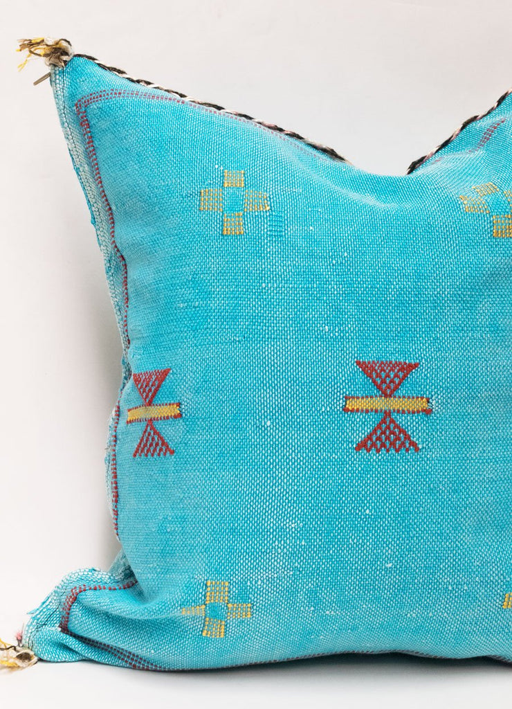 Moroccan Agave Cactus Silk Pillow