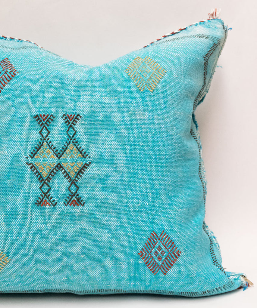 Moroccan Agave Cactus Silk Pillow