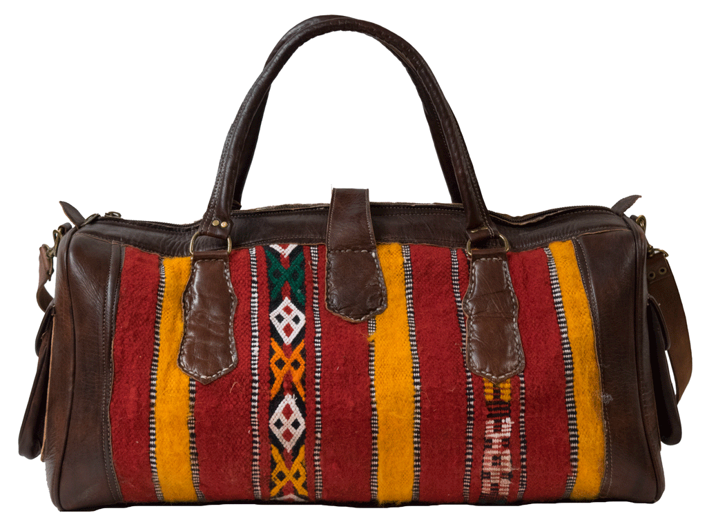 Moroccan Kilim Weekender Duffel Bag