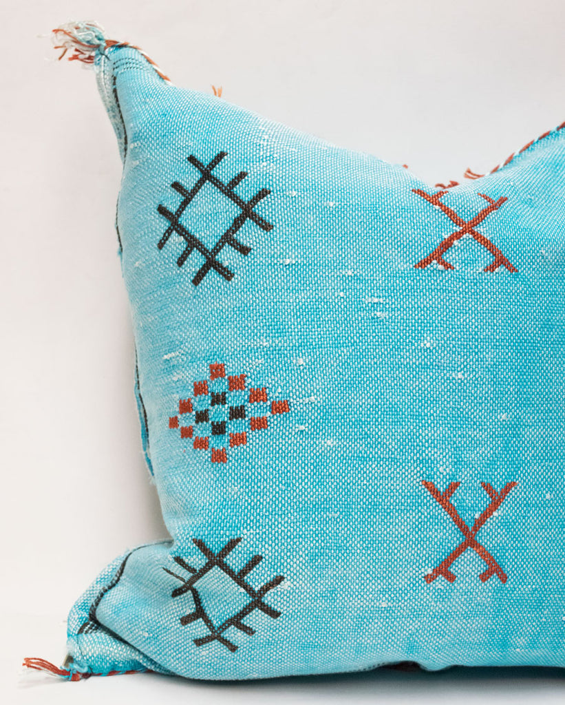 Moroccan Agave Cactus Silk Pillow