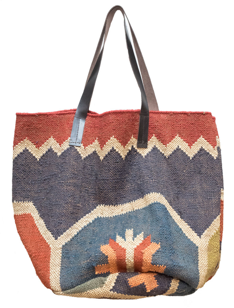 Kilim Carpet Tote Bag | Worldwide Textiles
