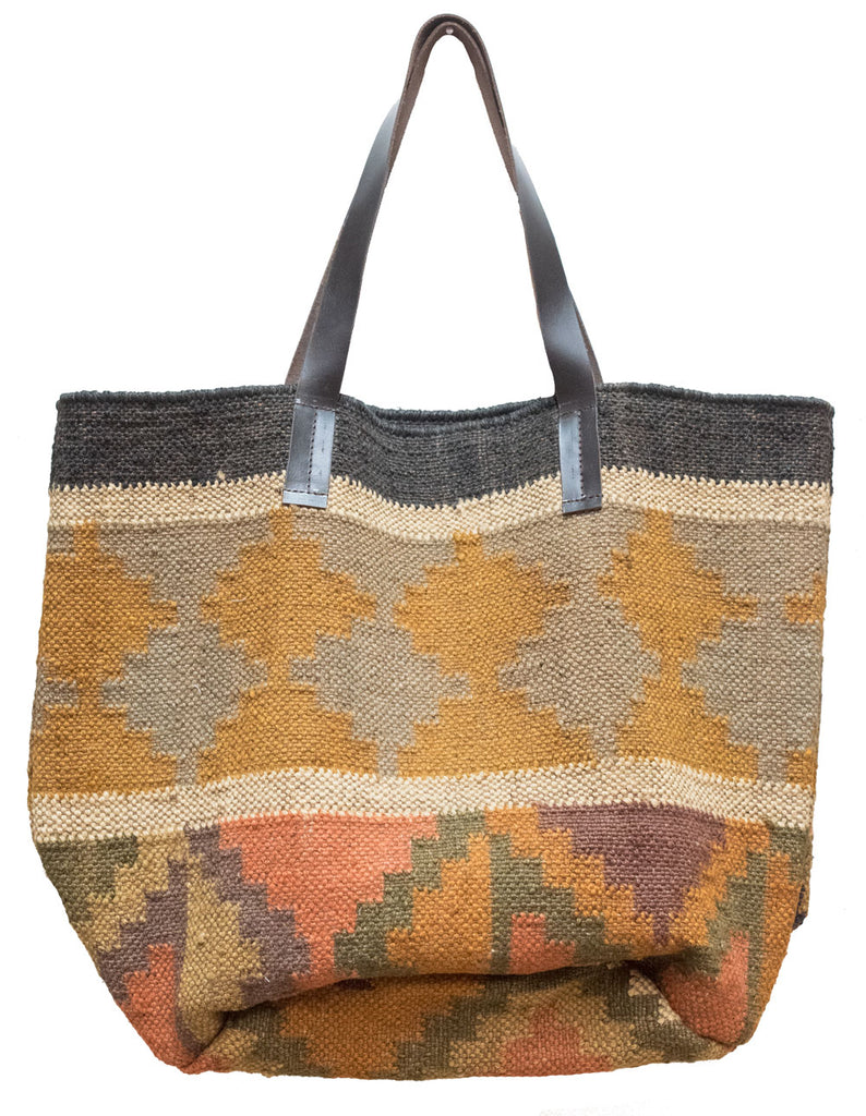 Kilim Carpet Tote Bag | Worldwide Textiles