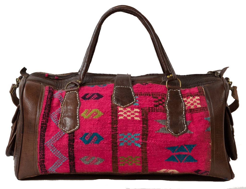 Moroccan Kilim Weekender Duffel Bag