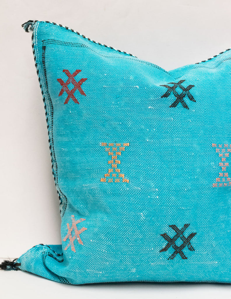 Moroccan Agave Cactus Silk Pillow