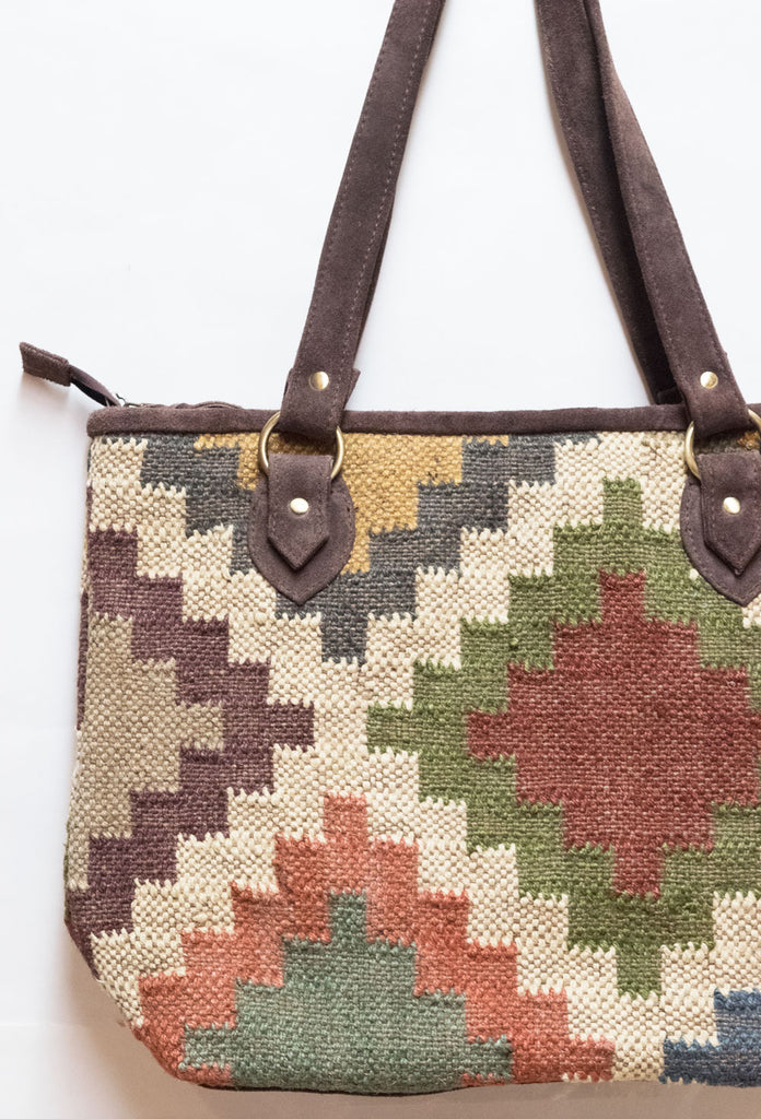 Large Kilim Carpet Bag | Worldwide Textiles
