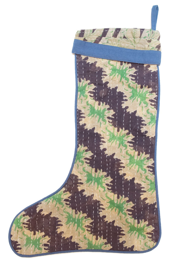 Vintage India Kantha Stocking
