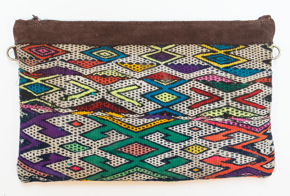 Moroccan Kilim Cross Body Satchel Bag | Worldwide Textiles