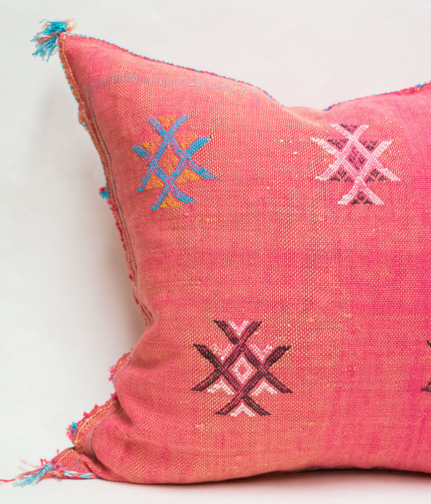 Moroccan Agave Cactus Silk Pillows | Worldwide Textiles