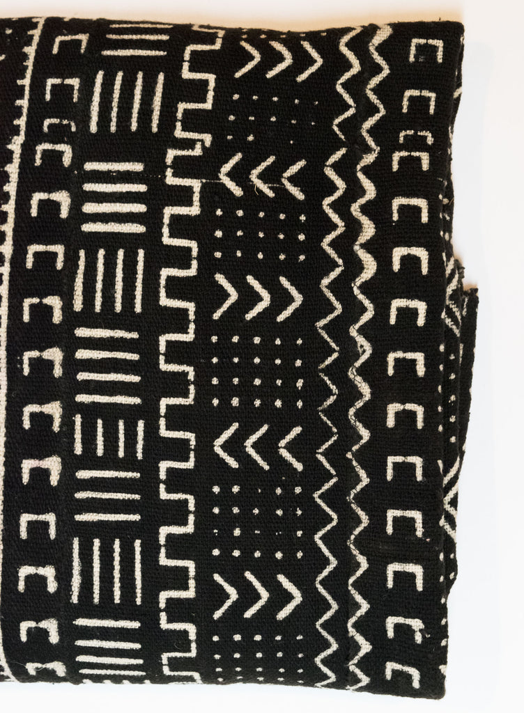 Mali Mudcloth Tribal Throw Blanket | Worldwide Textiles