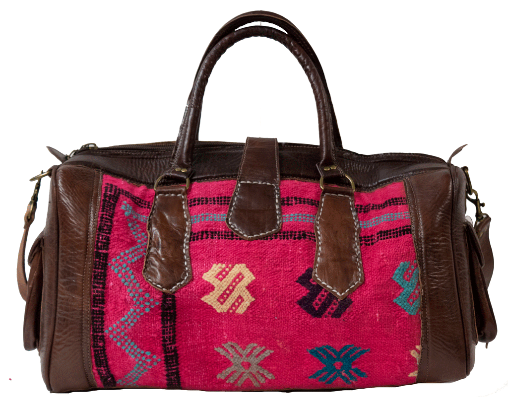 Moroccan Kilim Weekender Duffel Bag