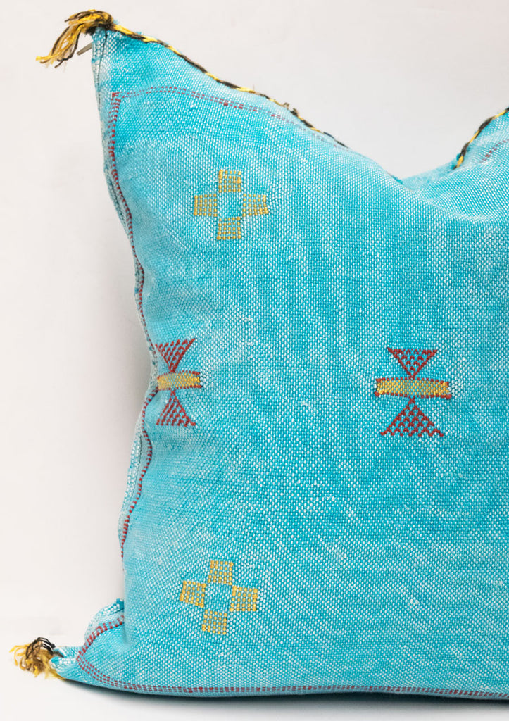 Moroccan Agave Cactus Silk Pillow