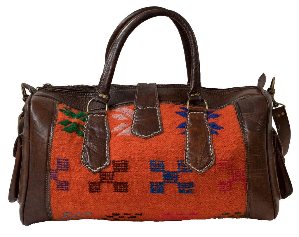 Moroccan Kilim Weekender Duffel Bag